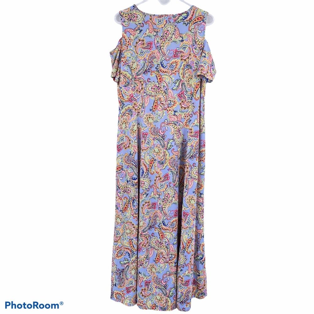 NY Collection cold shoulder petite maxi dress 1XP - Picture 8 of 9